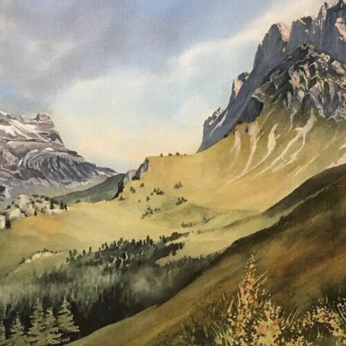 les diablerets face au miroir