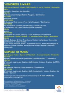 Journées DEBUSSY — Conservatoire de Montpellier