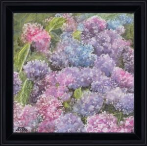 AQUARELLES Intenses hortensias