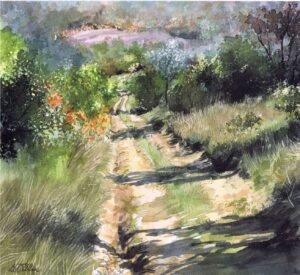 AQUARELLES La rando du bourricot