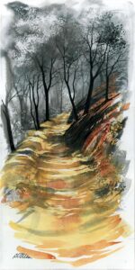 AQUARELLES Le chemin des ocres