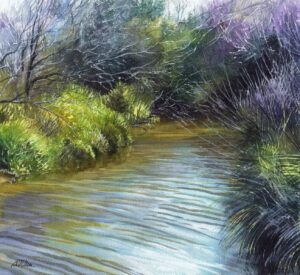 AQUARELLES Ondes à Pont-de-Gau