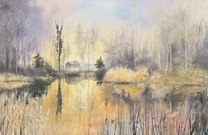 AQUARELLES Y a pas le feu au lac